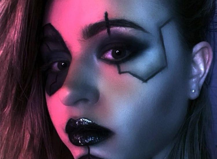 maquillaje ciberpunk